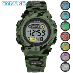 SYNOKE Colorful Luminous Kids Electronic Watch