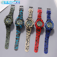 SYNOKE Colorful Luminous Kids Electronic Watch