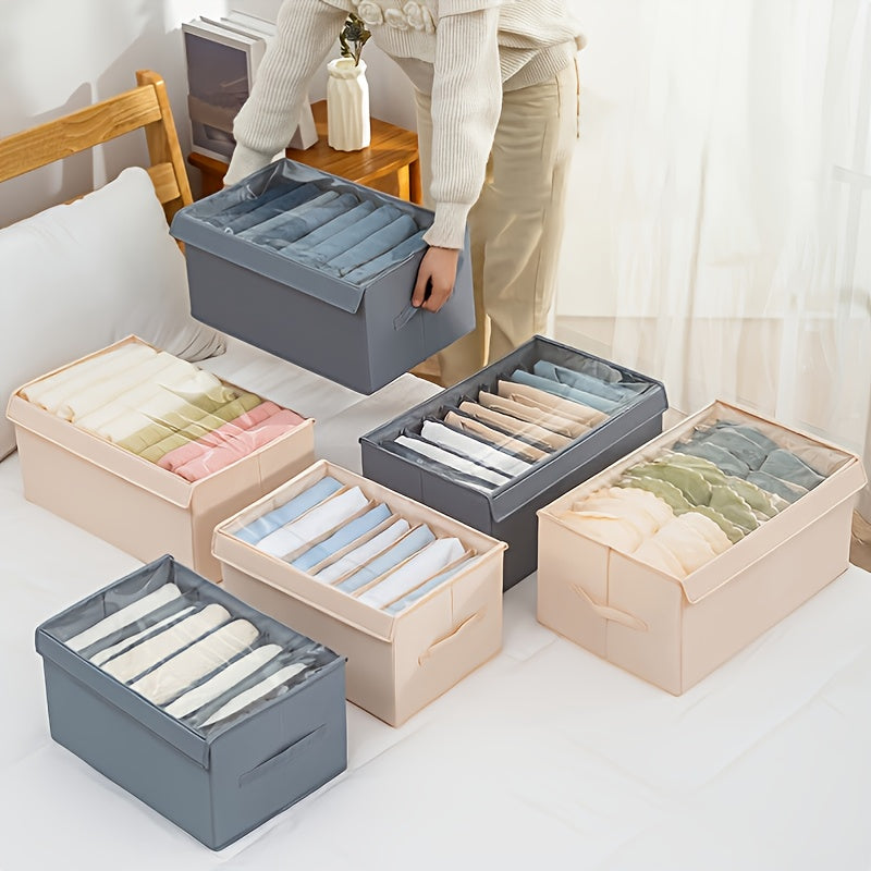 Oxford Cloth Storage Box With Lid Quilt Clothing Blanket Pillow Storage
