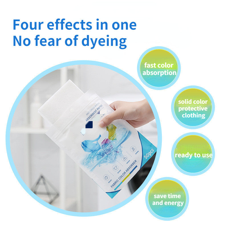 50pcs Anti Stain Laundry Tablets with Dye Trapping Technology