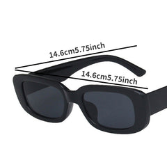 Retro Rectangle Sunglasses for Women UV400 Protection