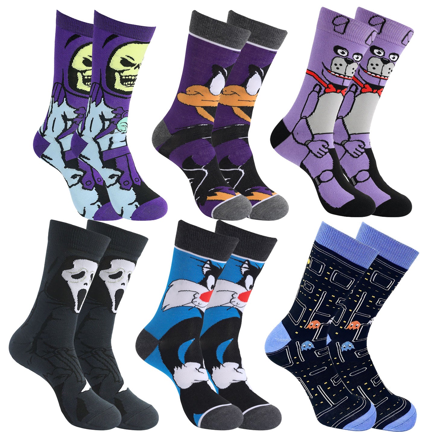 Kids Boys Horror Cartoon Dog Crew Socks
