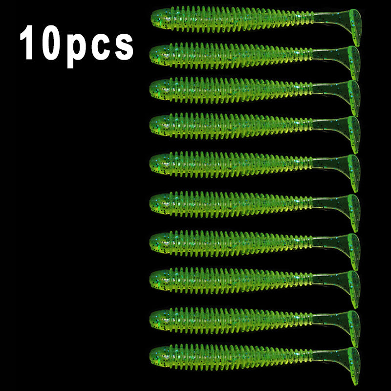 Soft Silicone Worms Baits Jigging Wobblers Fishing Lures 7