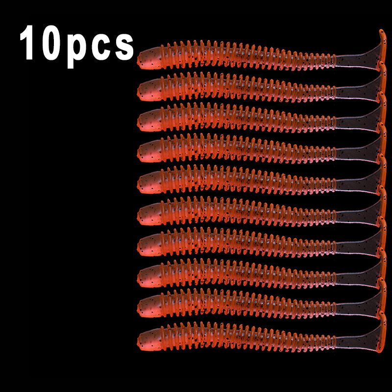 Soft Silicone Worms Baits Jigging Wobblers Fishing Lures 7