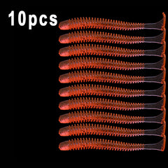 Soft Silicone Worms Baits Jigging Wobblers Fishing Lures 7