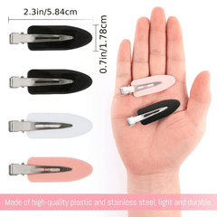 8pcs No Bend Hair Clips No Crease Styling Barrettes for Salon Hairstyle