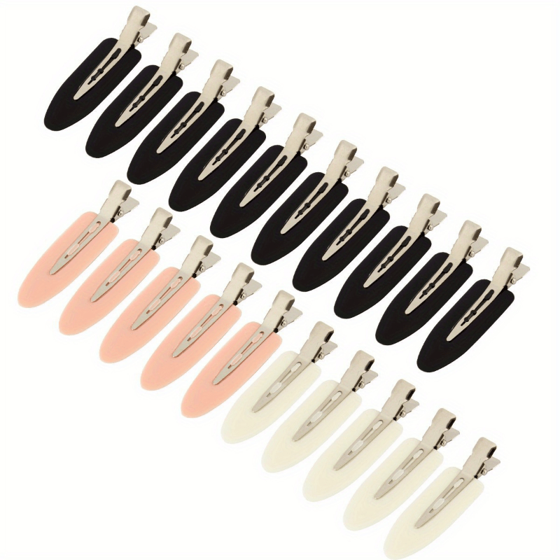 8pcs No Bend Hair Clips No Crease Styling Barrettes for Salon Hairstyle