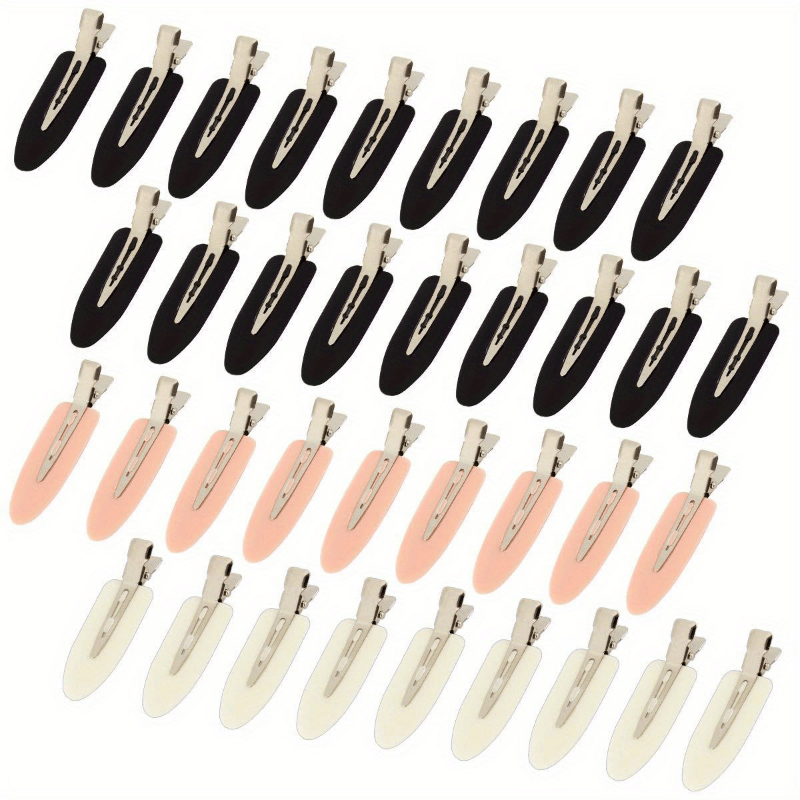 8pcs No Bend Hair Clips No Crease Styling Barrettes for Salon Hairstyle