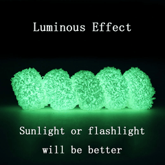 Colorful Luminous Plush Hair Ropes Bracelets Girls Ponytail Holder