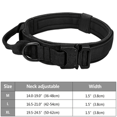 Tactical Dog Collar Medium and Large Dogs Military Nylon Adjustable Fit
