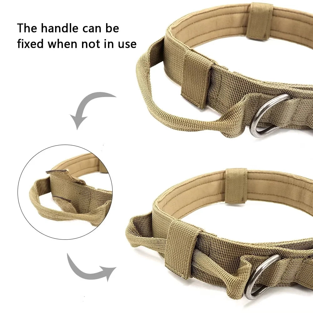 Tactical Dog Collar Medium and Large Dogs Military Nylon Adjustable Fit