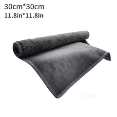 Absorbent Car Drying Towel Suede & Coral Velvet Double sided Car Cleaning Cloth