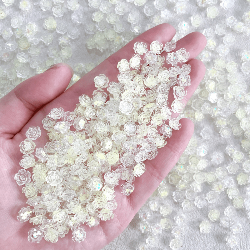 20pcs Mini Charm 3D Resin Floret Nail Flatback Ornament Jewelry Making