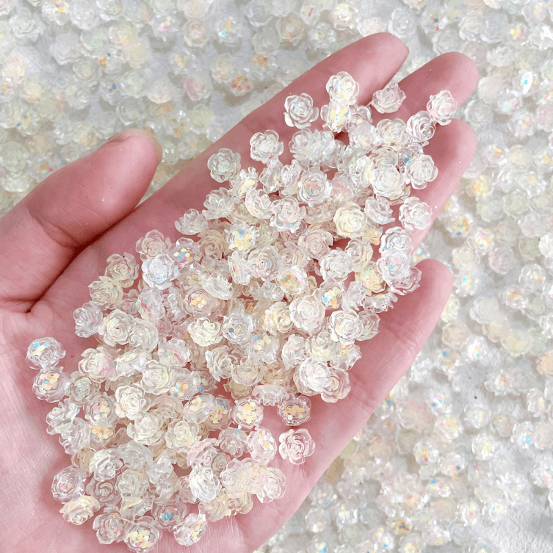 20pcs Mini Charm 3D Resin Floret Nail Flatback Ornament Jewelry Making
