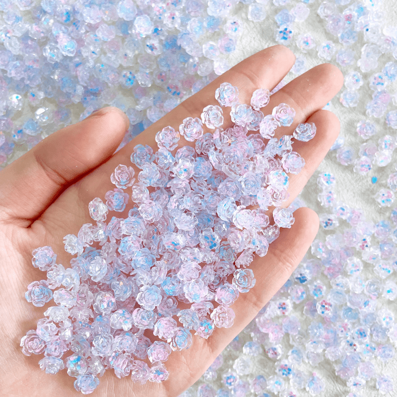 20pcs Mini Charm 3D Resin Floret Nail Flatback Ornament Jewelry Making