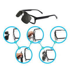 Men's Polarized Clip On Sunglasses UV Protection