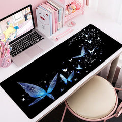 Large Gaming Mouse Pad Non Slip Edge & Butterfly
