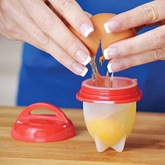 6pcs Silicone Egg Cups Egg Cooker Non Stick Egg Poaching Cups Kitchen Gadgets
