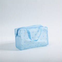 3pcs PVC Floral Toiletry Bag Portable Cosmetic Waterproof Travel Storage