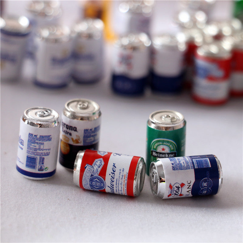 1:12 Scale Beer Bottles & Cans for Fairy Garden