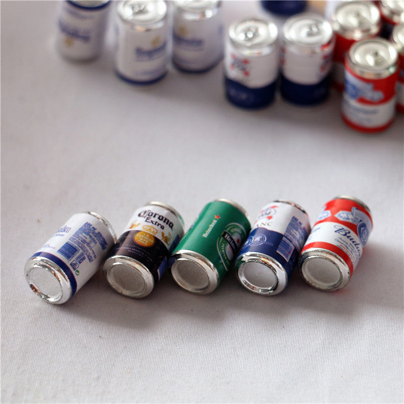 1:12 Scale Beer Bottles & Cans for Fairy Garden