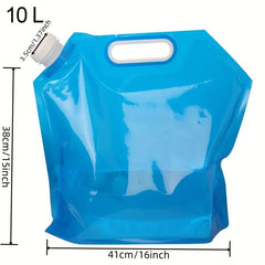 Portable Water Storage Bag Clear Handheld Mountaineering Travel Car Water Bag