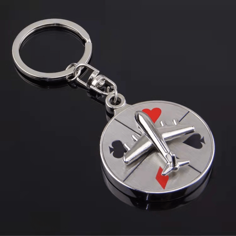 Perpetual Calendar Key Ring Unique Compass Metal Keychain Gift