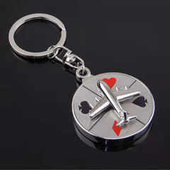 Perpetual Calendar Key Ring Unique Compass Metal Keychain Gift