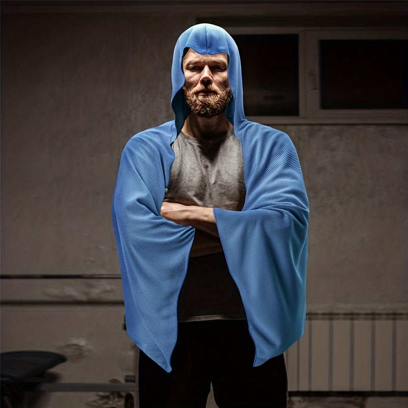 Cooling Towel Sport Hoodie Towel UV Protection Quick Drying Absorbent Towels