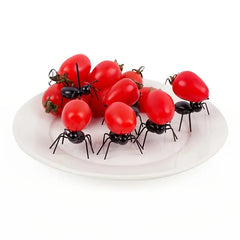 12pcs Cartoon Animal Food Picks for Baby Shower Party Decor