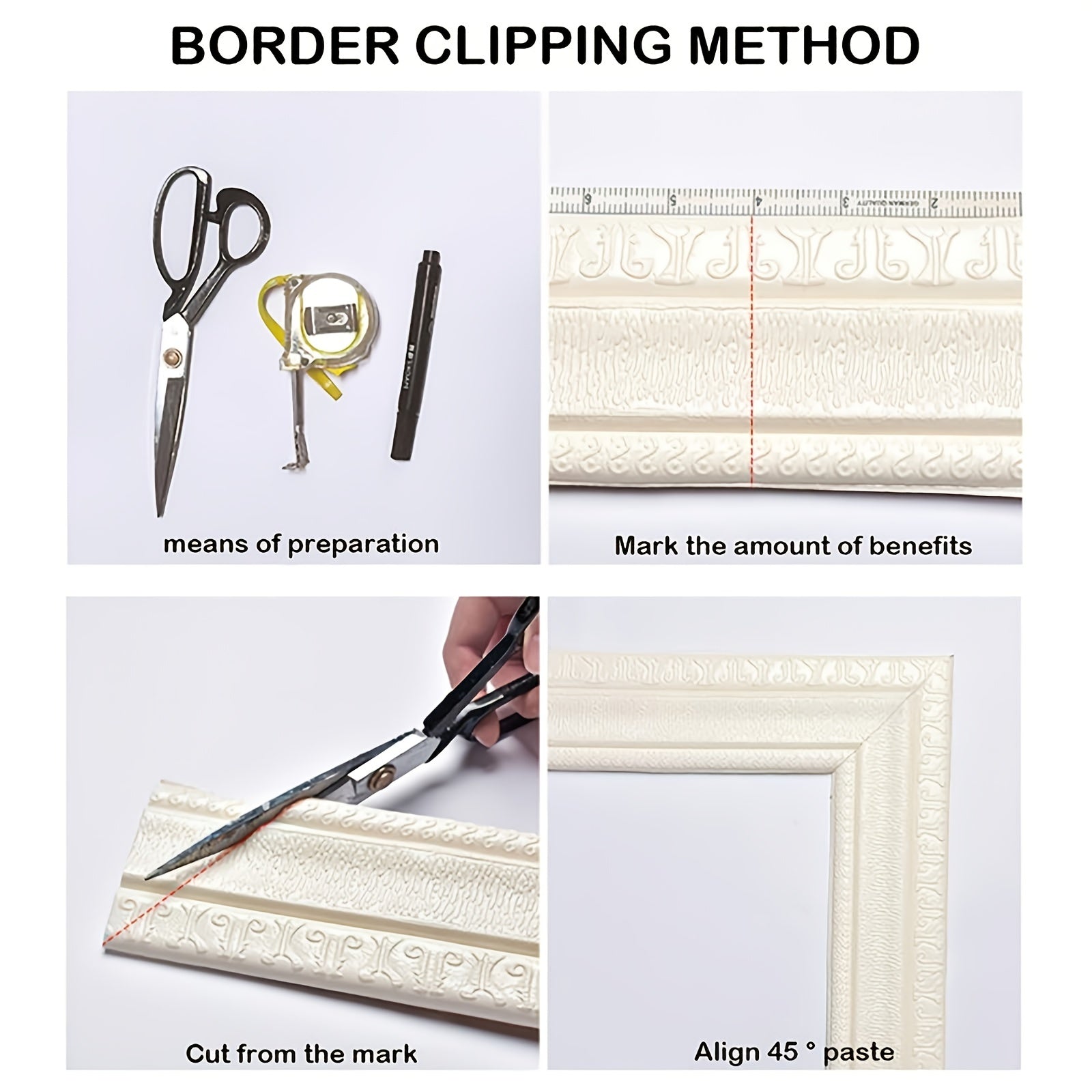 3D Foam Edge Sealing Strip Border Waterproof Anti-collision Wall Sticker