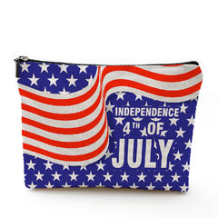 Independence Cosmetic Bag Portable Waterproof Zipper Travel Storage Bag