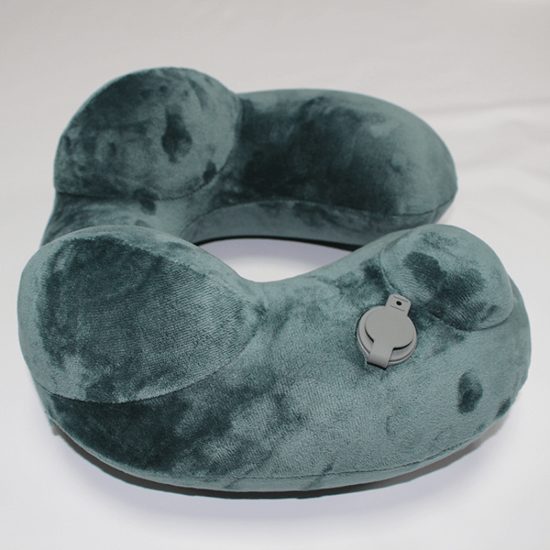 Inflatable U-Shaped Pillow for Travel & Back Support