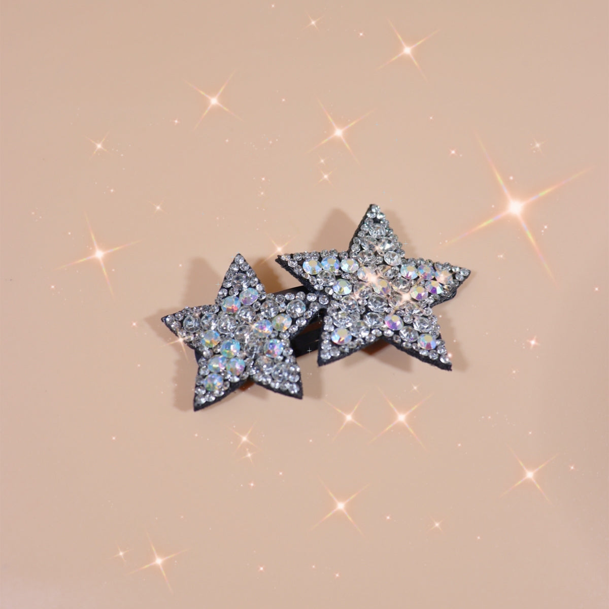 Y2K Rhinestone Star Hair Clip Hair Barrette Hair Slides Clip