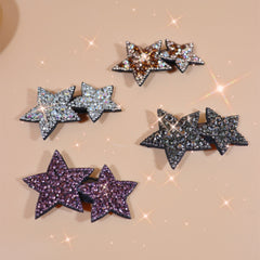 Y2K Rhinestone Star Hair Clip Hair Barrette Hair Slides Clip
