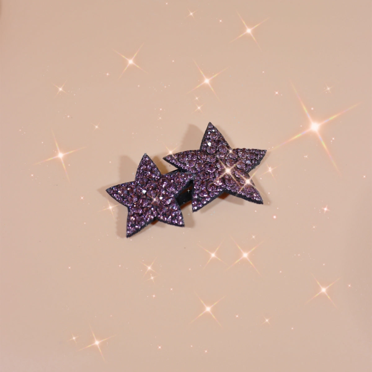 Y2K Rhinestone Star Hair Clip Hair Barrette Hair Slides Clip