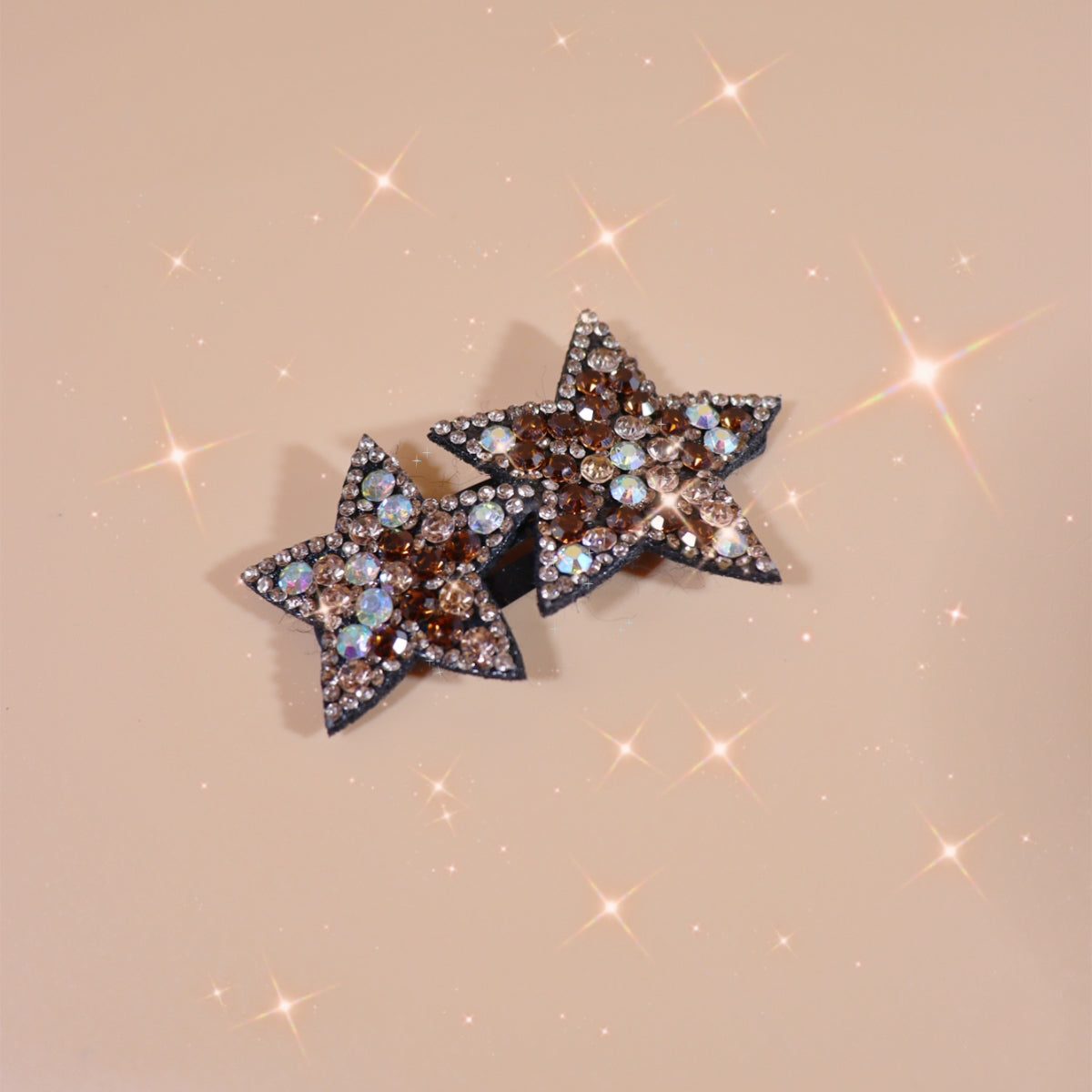 Y2K Rhinestone Star Hair Clip Hair Barrette Hair Slides Clip