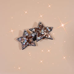 Y2K Rhinestone Star Hair Clip Hair Barrette Hair Slides Clip