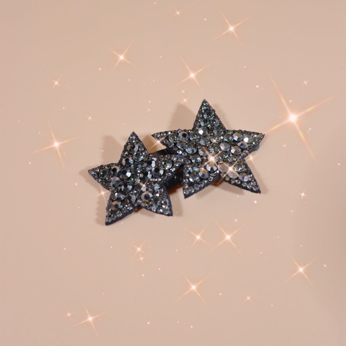 Y2K Rhinestone Star Hair Clip Hair Barrette Hair Slides Clip