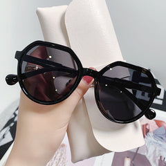 Retro Round Sunglasses Casual Jelly UV400 Sun Shades Beach Travel