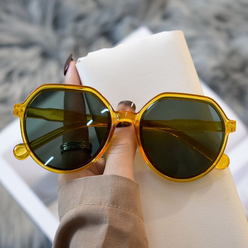 Retro Round Sunglasses Casual Jelly UV400 Sun Shades Beach Travel