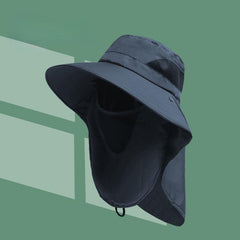 Mesh Sun Hat With Neck Gaiter Breathable Mask Quick Dry Boonie Hat