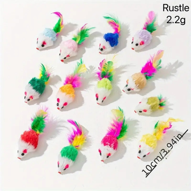 10-20pcs Interactive Cat Toys Exercise Indoor Kitten Playing Chewing