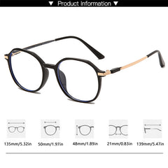 Classic Optical Clear Lens Light Blocking Glasses for Women Men