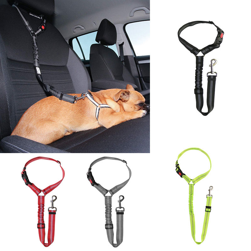 Adjustable Dog Seat Belt for Safe Travel Harness for Dogs and Cats