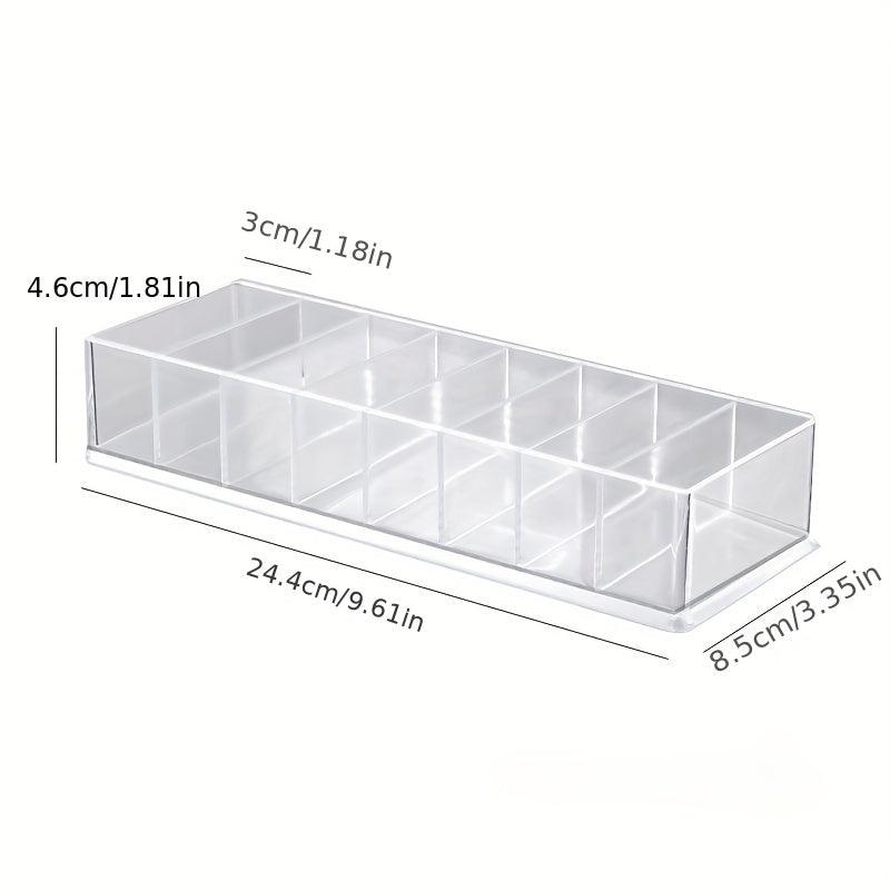 Transparent Plastic Cable Storage Box for Desk Stationery