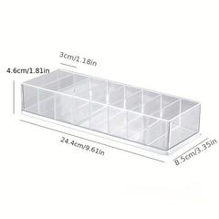 Transparent Plastic Cable Storage Box for Desk Stationery