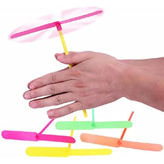 20Pcs Plastic Dragonfly Hand Rub Propeller Outdoor Toy for Kids