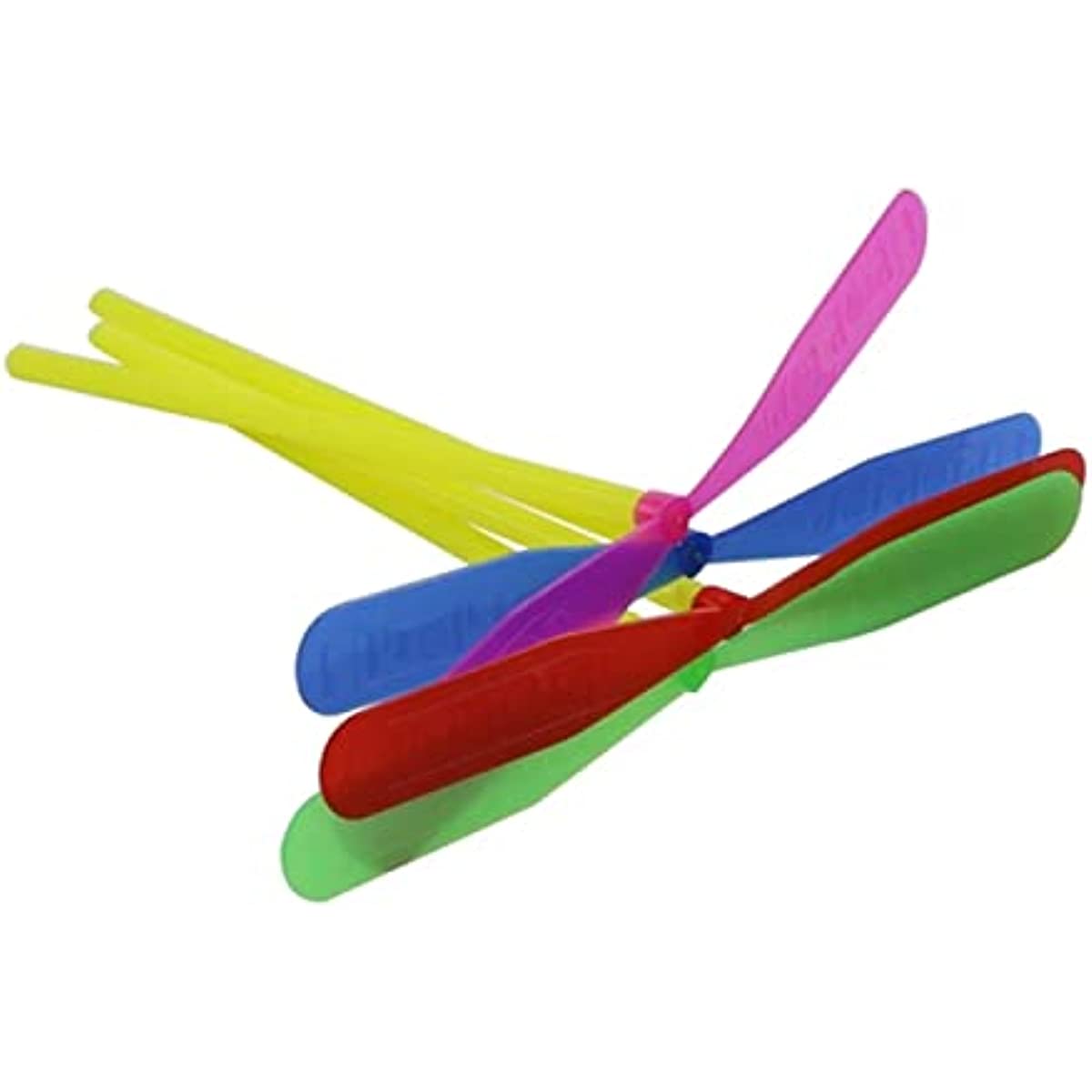 20Pcs Plastic Dragonfly Hand Rub Propeller Outdoor Toy for Kids