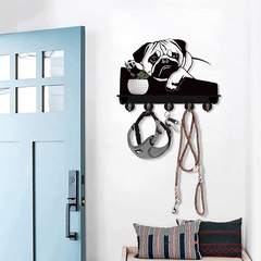 Wolf Wall Hanger Animal Rack Heavy Duty Hooks Hallway Kitchen Office